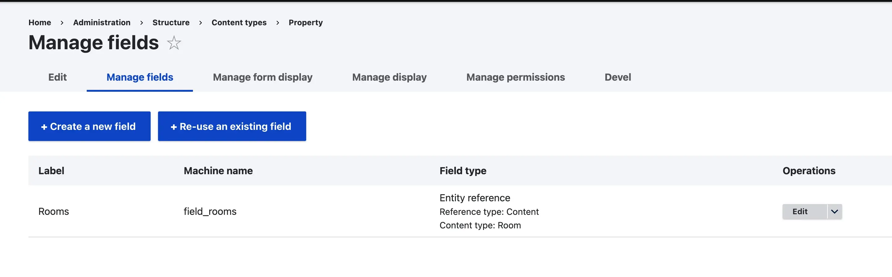 manage field