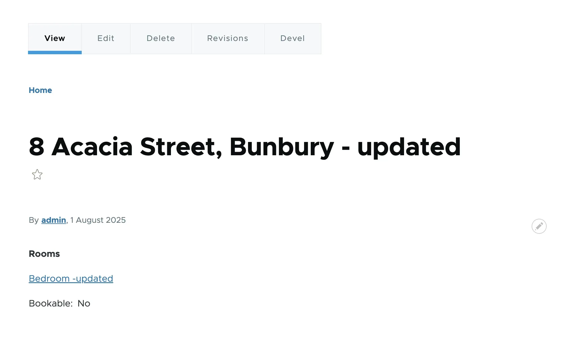 property view update